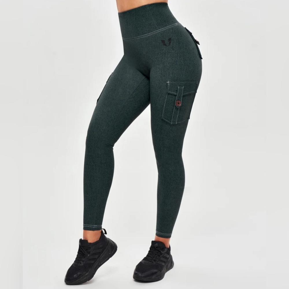 Leggins Demin Green - Picture 2 of 7